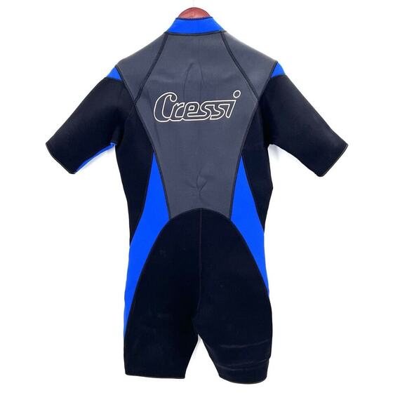 Cressi Black Blue Shorty Wetsuit Mens Size 4/M - Picture 4 of 5